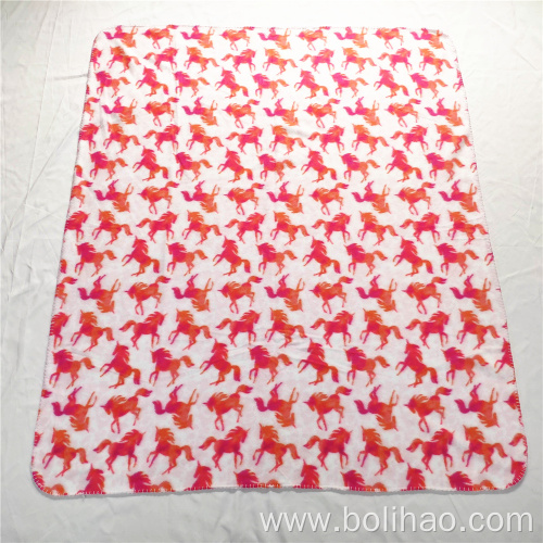 Chinese Supply Customized Soft Blanket Fleece Micro Fleece Blanket